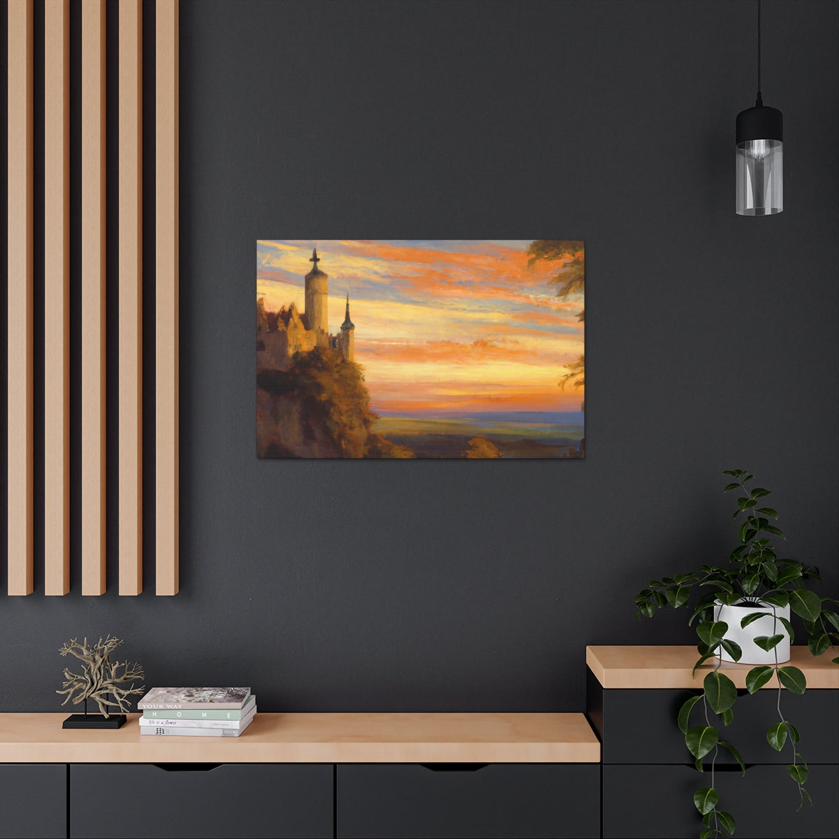 Sunset Abbey - Canvas Gallery Wraps