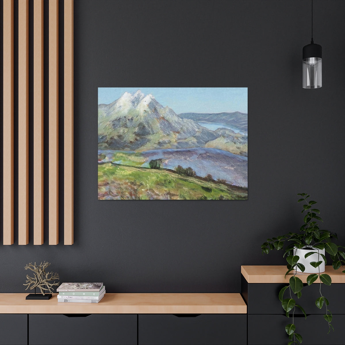 Mountainside Landscape - Canvas Gallery Wraps