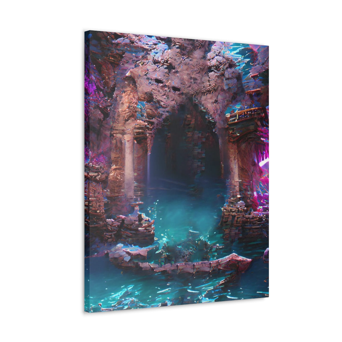 Atlantean Dungeon Entrance - Canvas Gallery Wraps