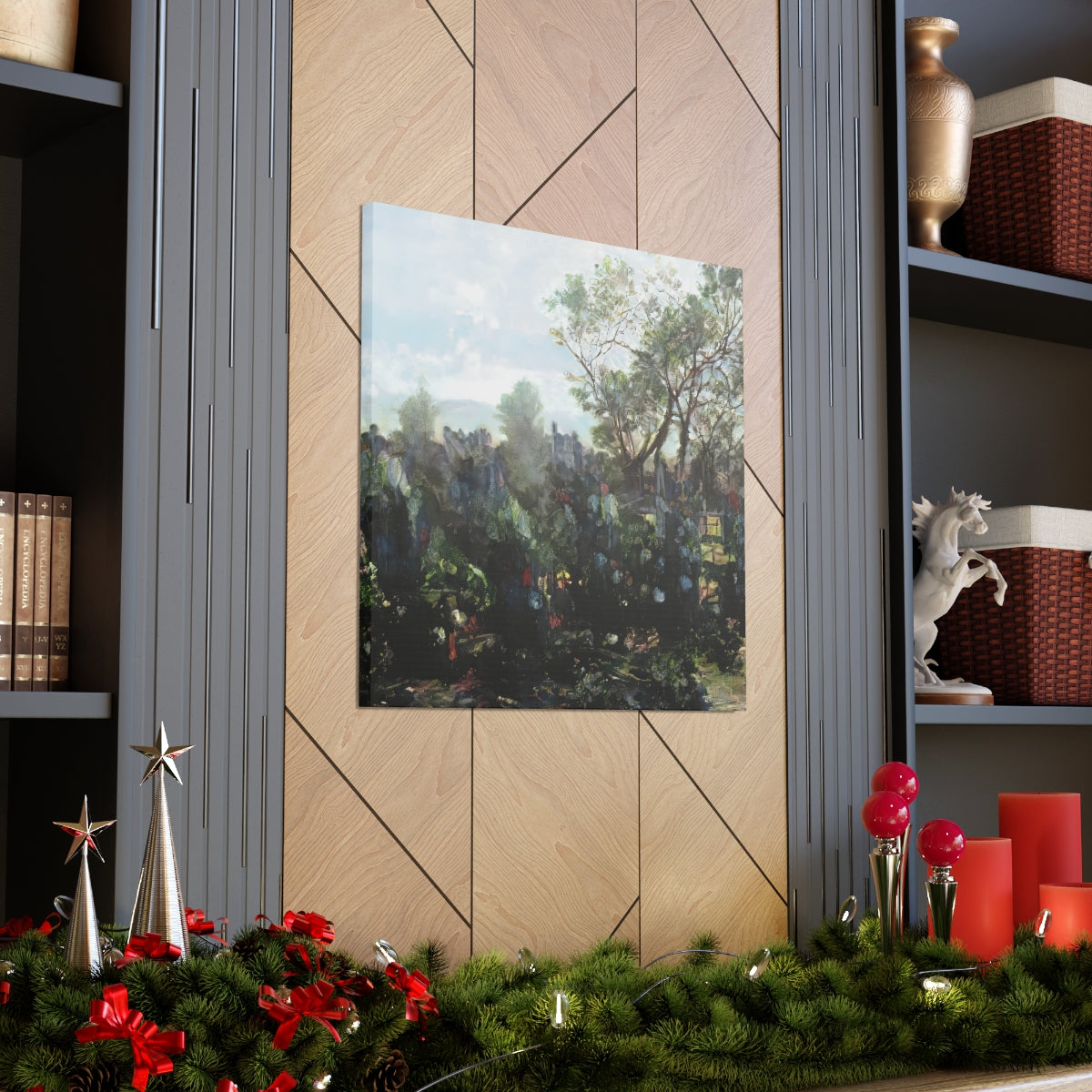 Garden Wall Landscape - Canvas Gallery Wraps