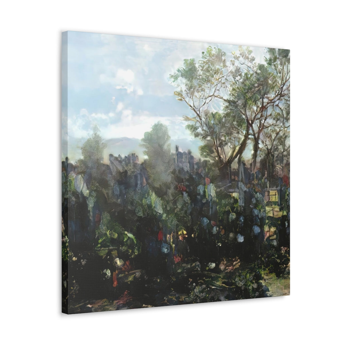 Garden Wall Landscape - Canvas Gallery Wraps