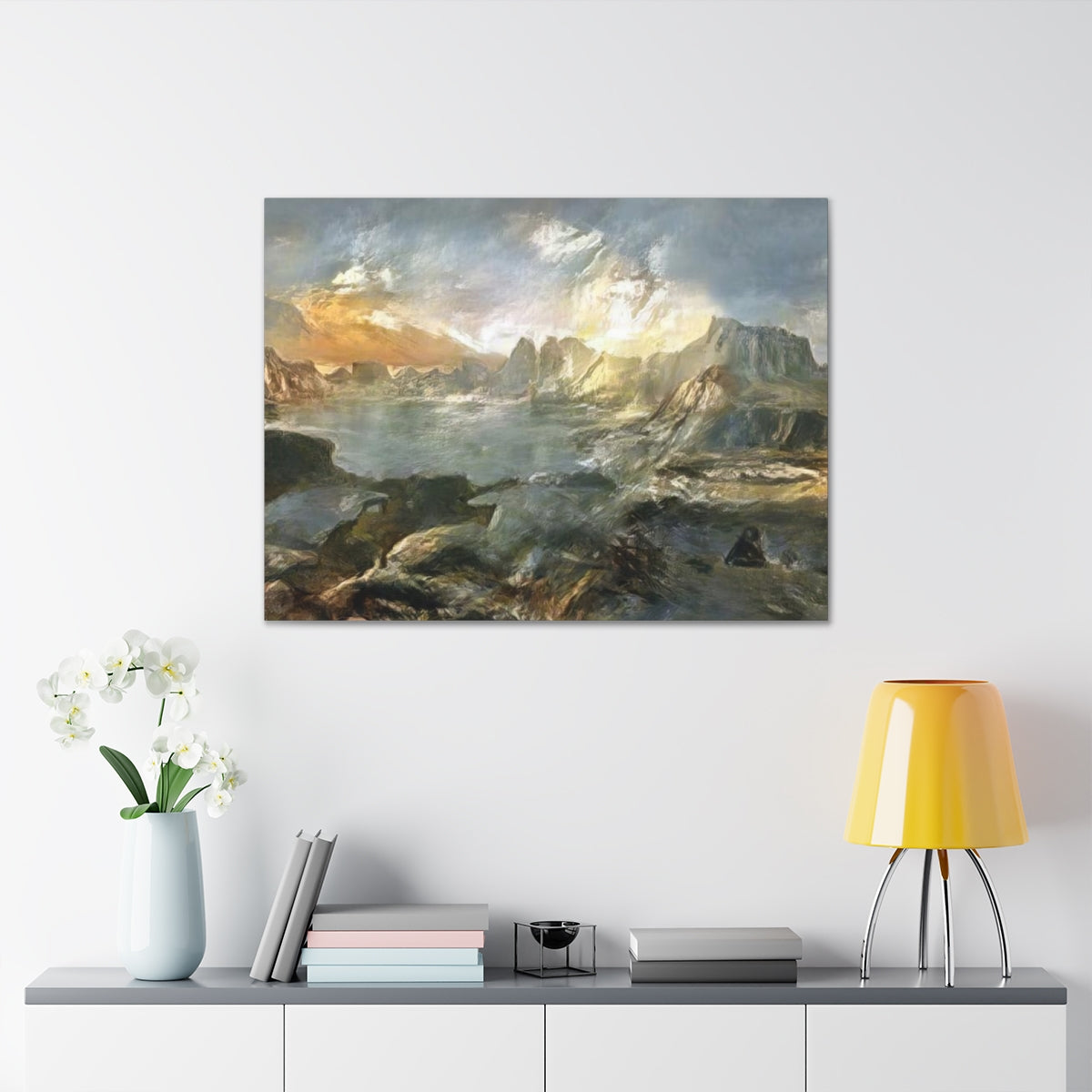 Landscape Outside Pompeii - Canvas Gallery Wraps