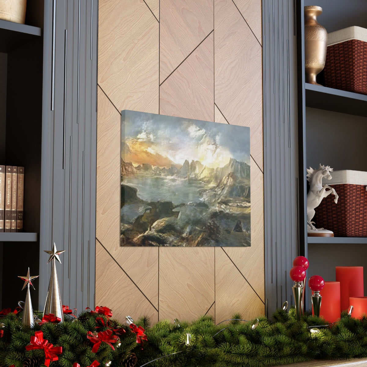 Landscape Outside Pompeii - Canvas Gallery Wraps