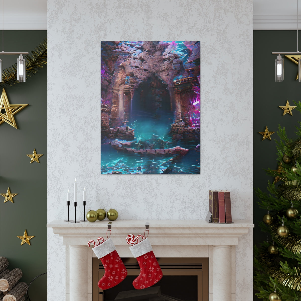 Atlantean Dungeon Entrance - Canvas Gallery Wraps