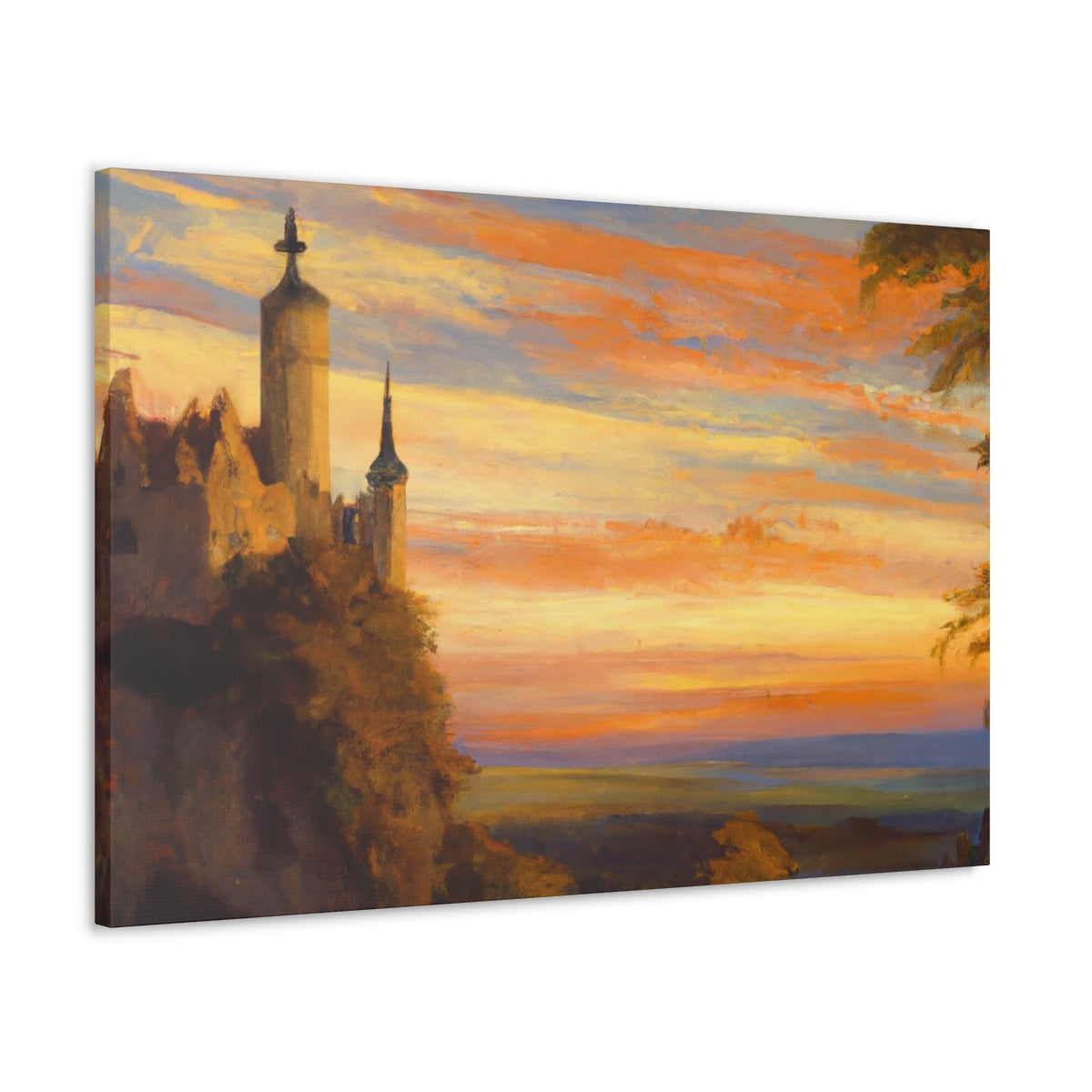 Sunset Abbey - Canvas Gallery Wraps