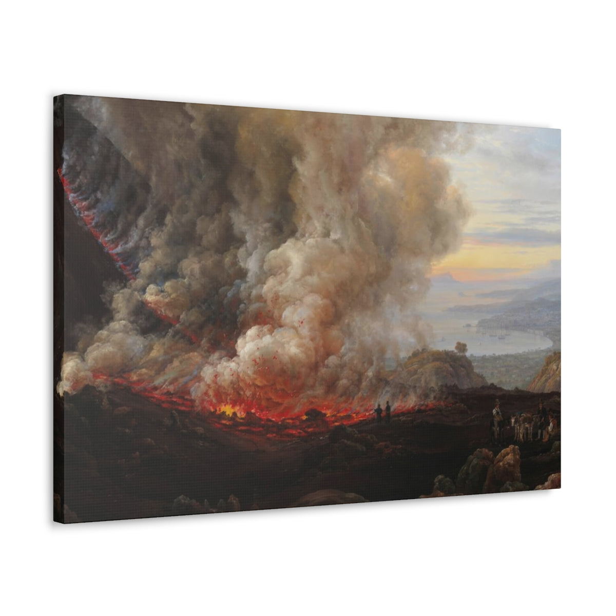 Johan Christian Dahl - An Eruption of Vesuvius - Canvas Gallery Wraps