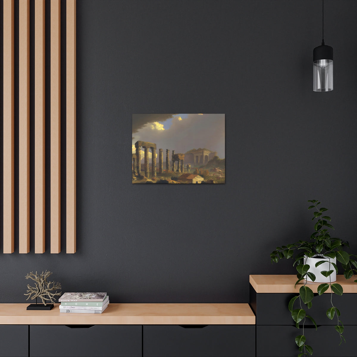 Landscape of Greco-Roman Ruins - Canvas Gallery Wraps