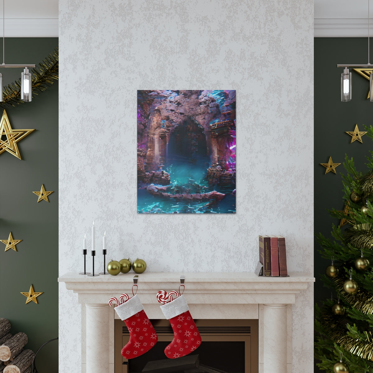 Atlantean Dungeon Entrance - Canvas Gallery Wraps