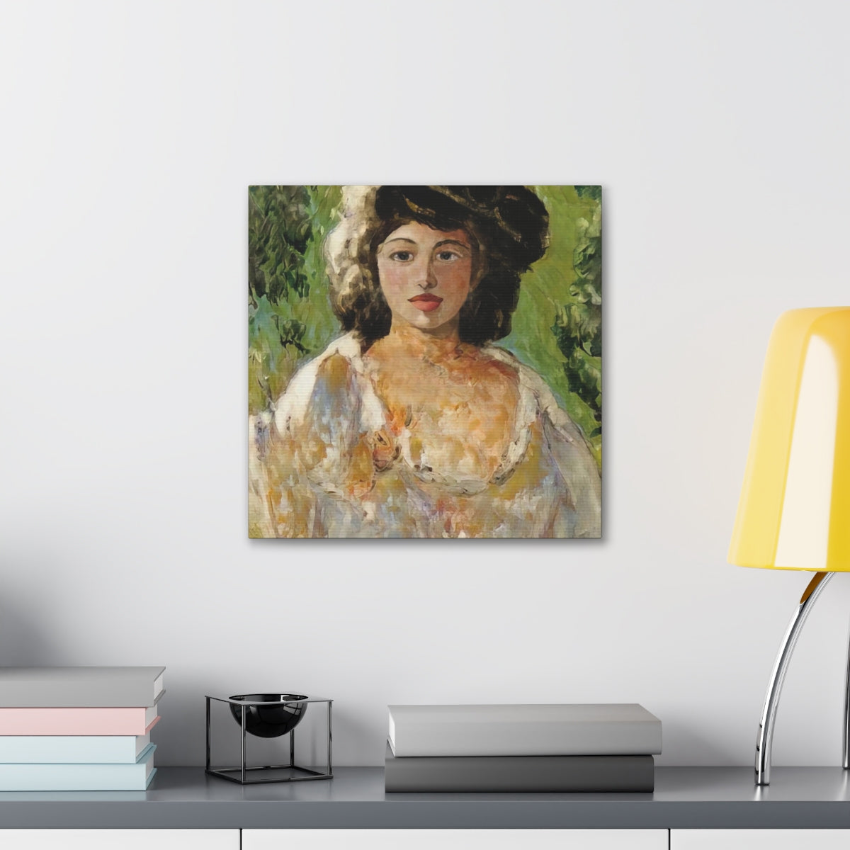 Portrait of A Woman In A Garden - Canvas Gallery Wraps