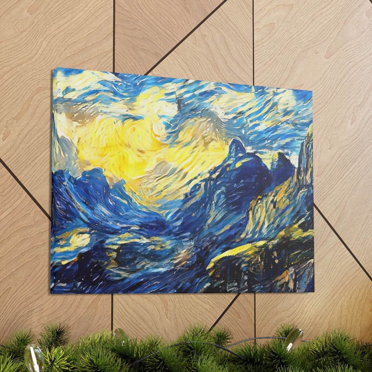 Mountainside Night - Canvas Gallery Wraps