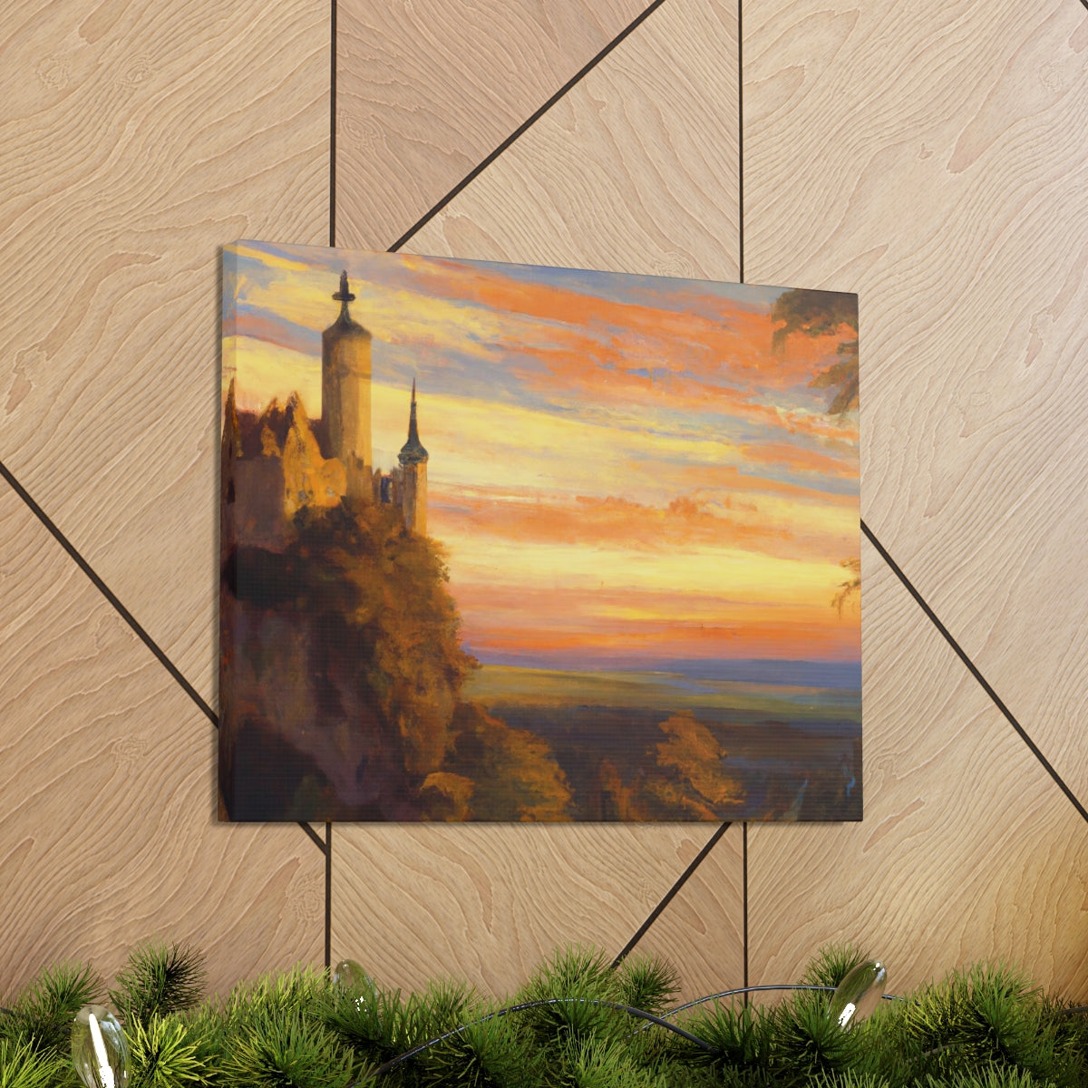 Sunset Abbey - Canvas Gallery Wraps