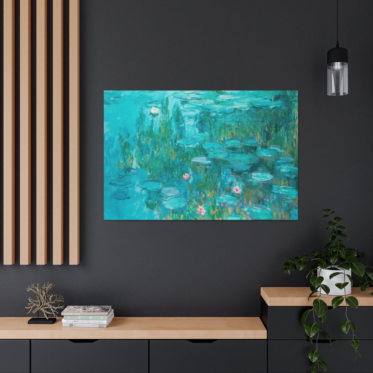 Claude Monet - Nymphéas (Water Lilies) - Canvas Gallery Wraps