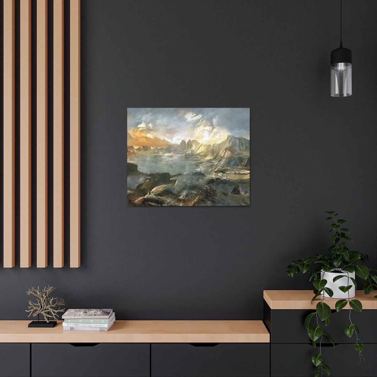 Landscape Outside Pompeii - Canvas Gallery Wraps