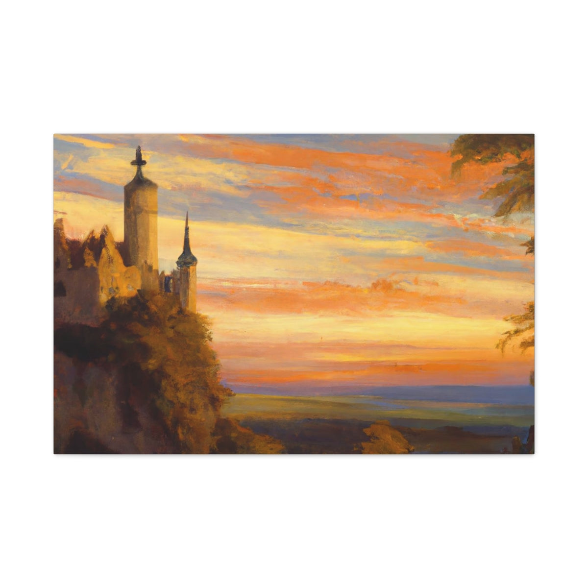 Sunset Abbey - Canvas Gallery Wraps