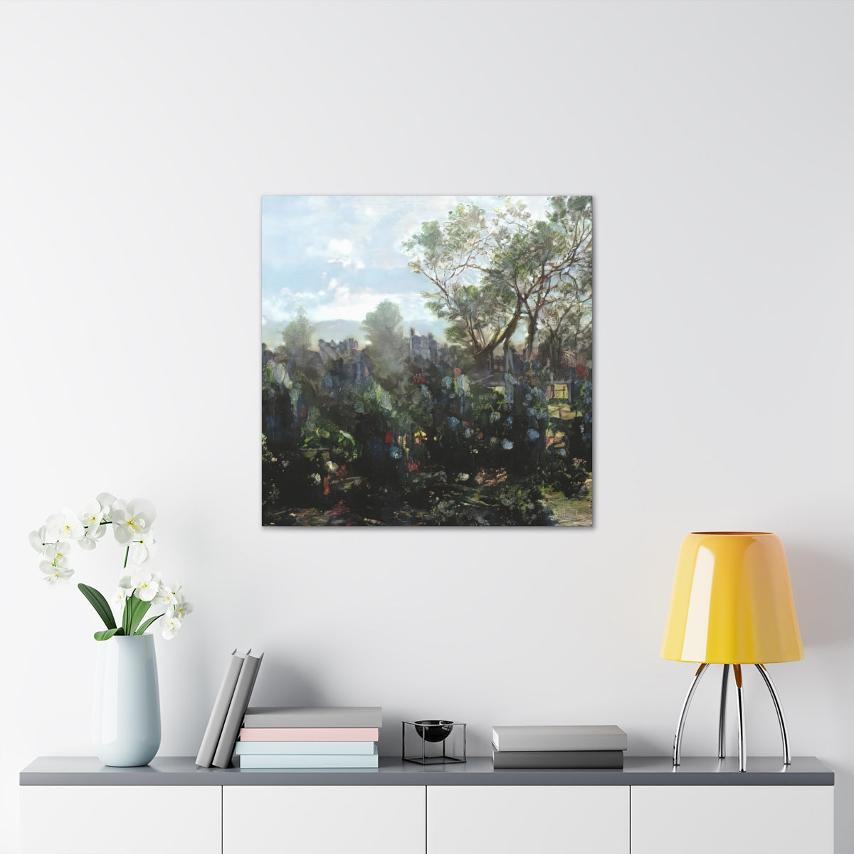 Garden Wall Landscape - Canvas Gallery Wraps