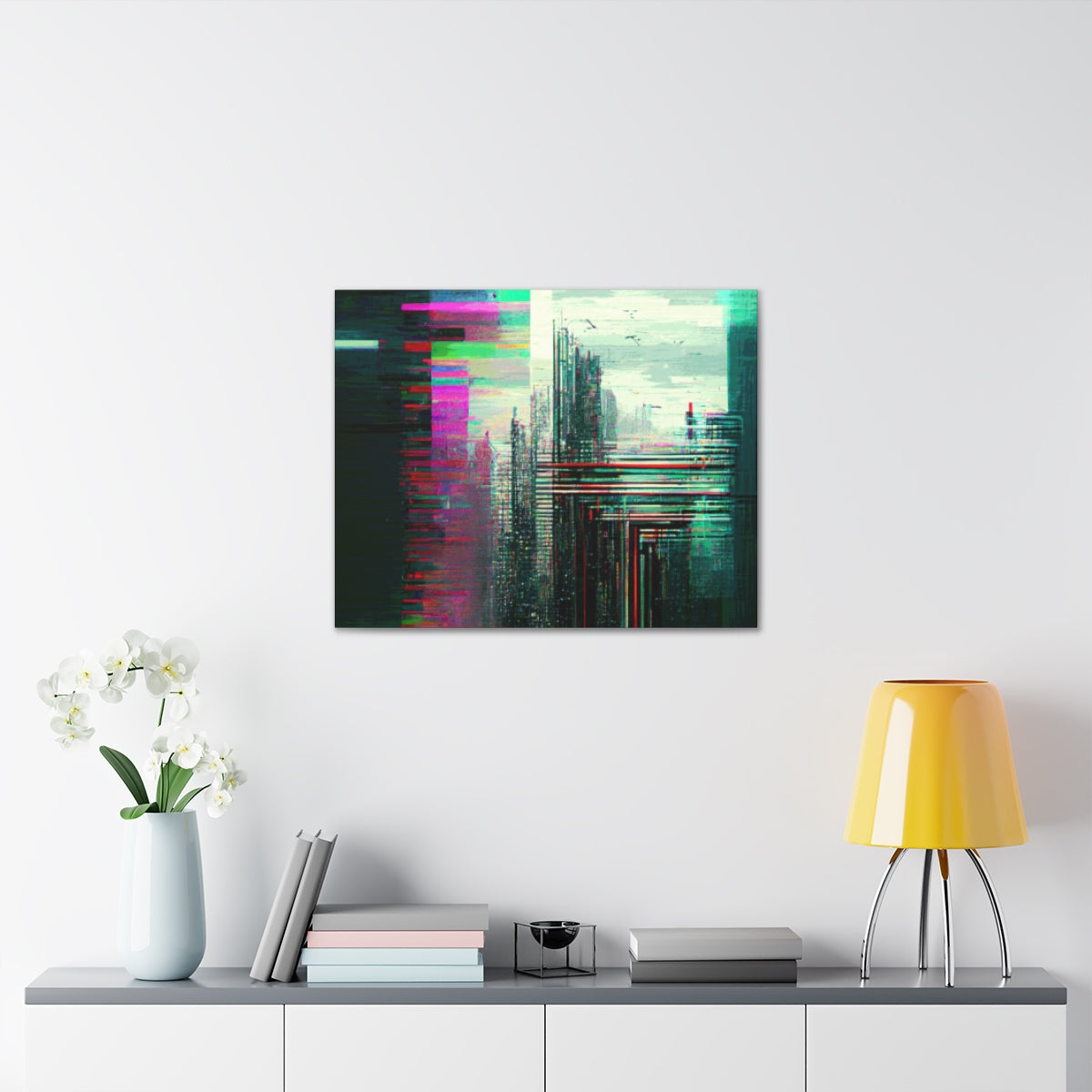 Cybernetic Glitch 1 - Canvas Gallery Wraps