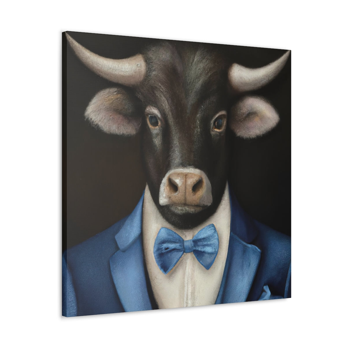 BowTiedBull - Canvas Gallery Wraps