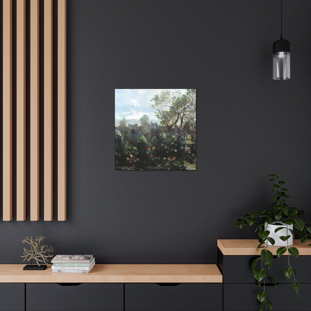 Garden Wall Landscape - Canvas Gallery Wraps