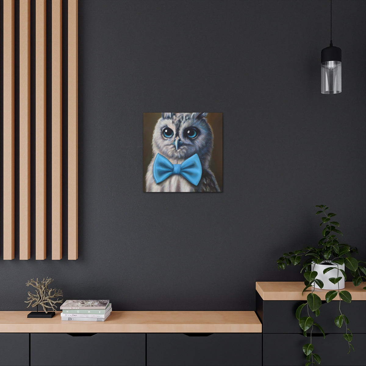 BowTiedOwl - Canvas Gallery Wraps