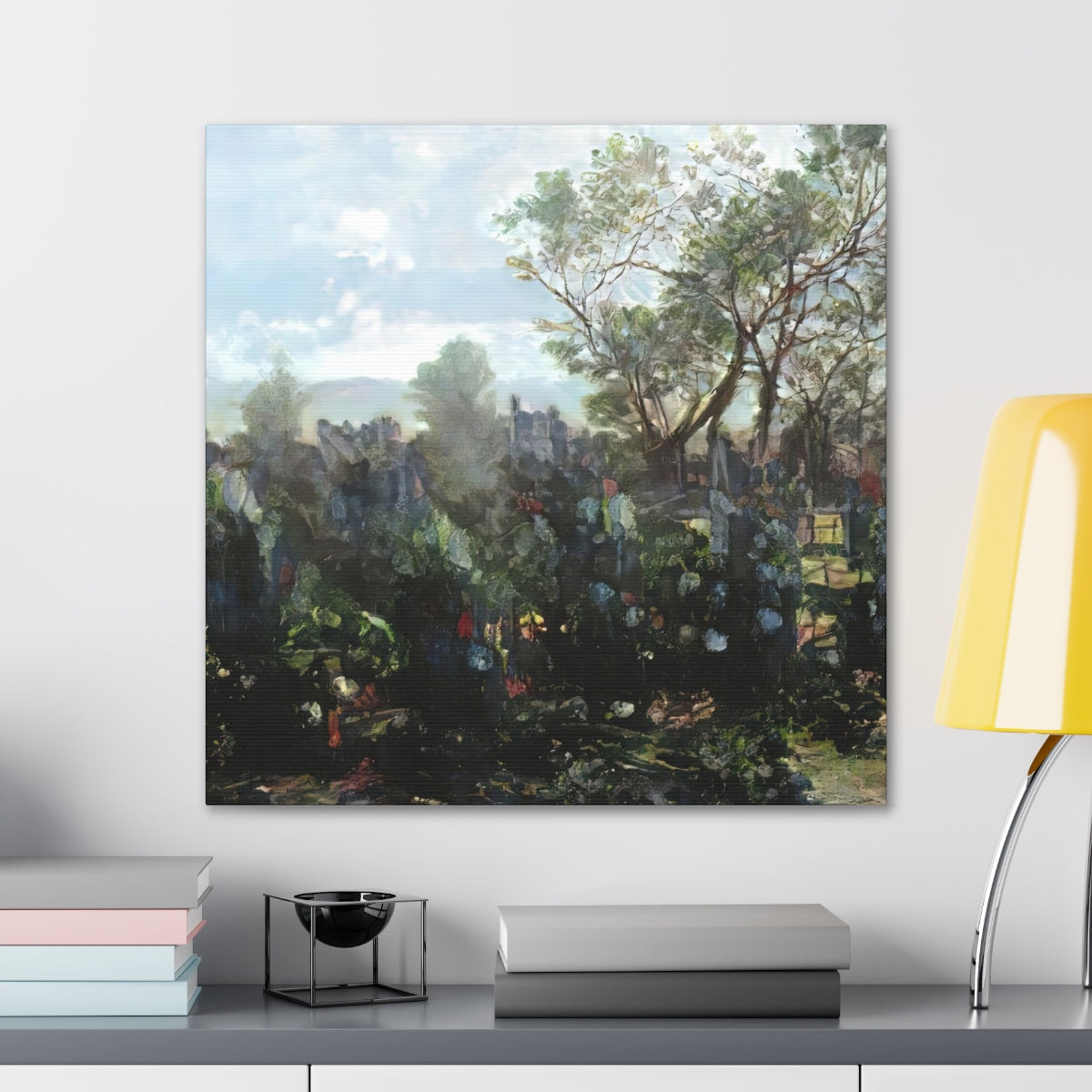 Garden Wall Landscape - Canvas Gallery Wraps