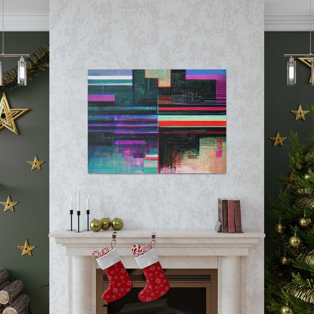 Cybernetic Glitch 2 - Canvas Gallery Wraps