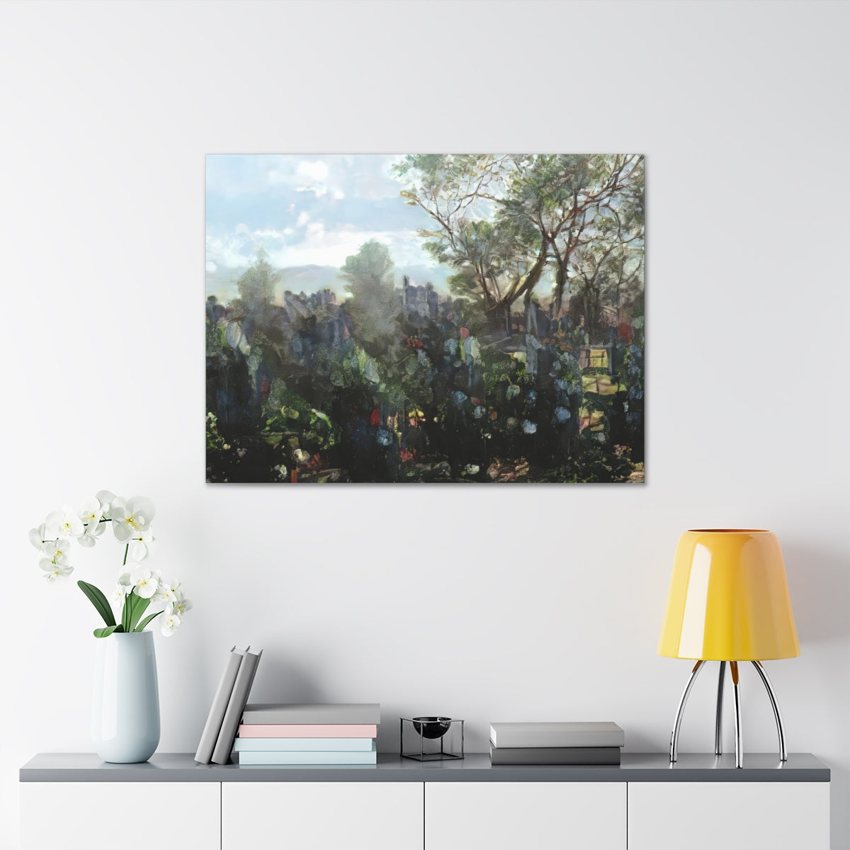 Garden Wall Landscape - Canvas Gallery Wraps