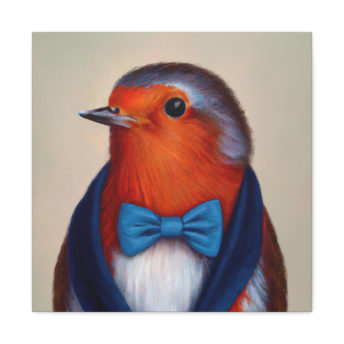 BowTiedRobin - Canvas Gallery Wraps