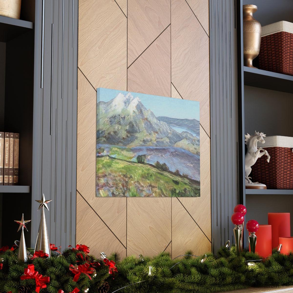 Mountainside Landscape - Canvas Gallery Wraps