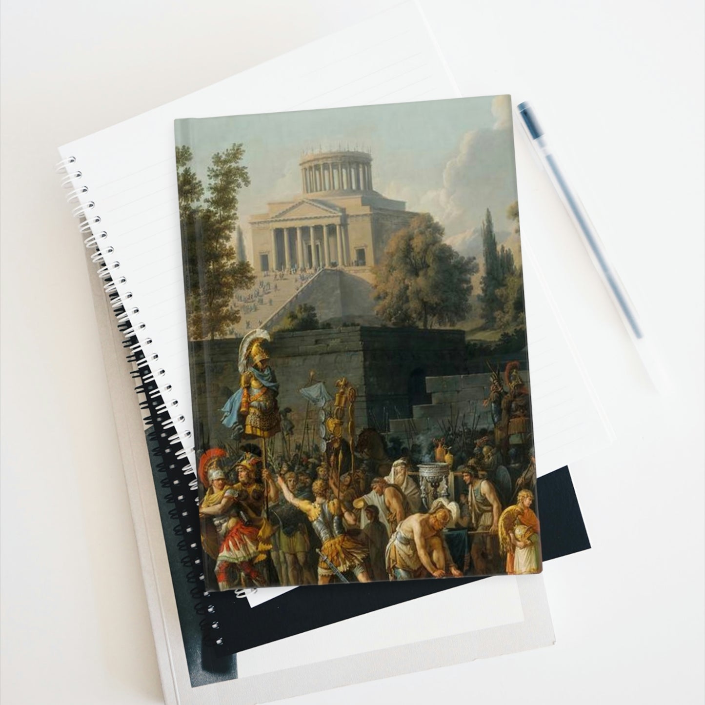 Carle Vernet - The Triumph of Aemilius Paulus (LEFT) - Blank Hardcover Journal