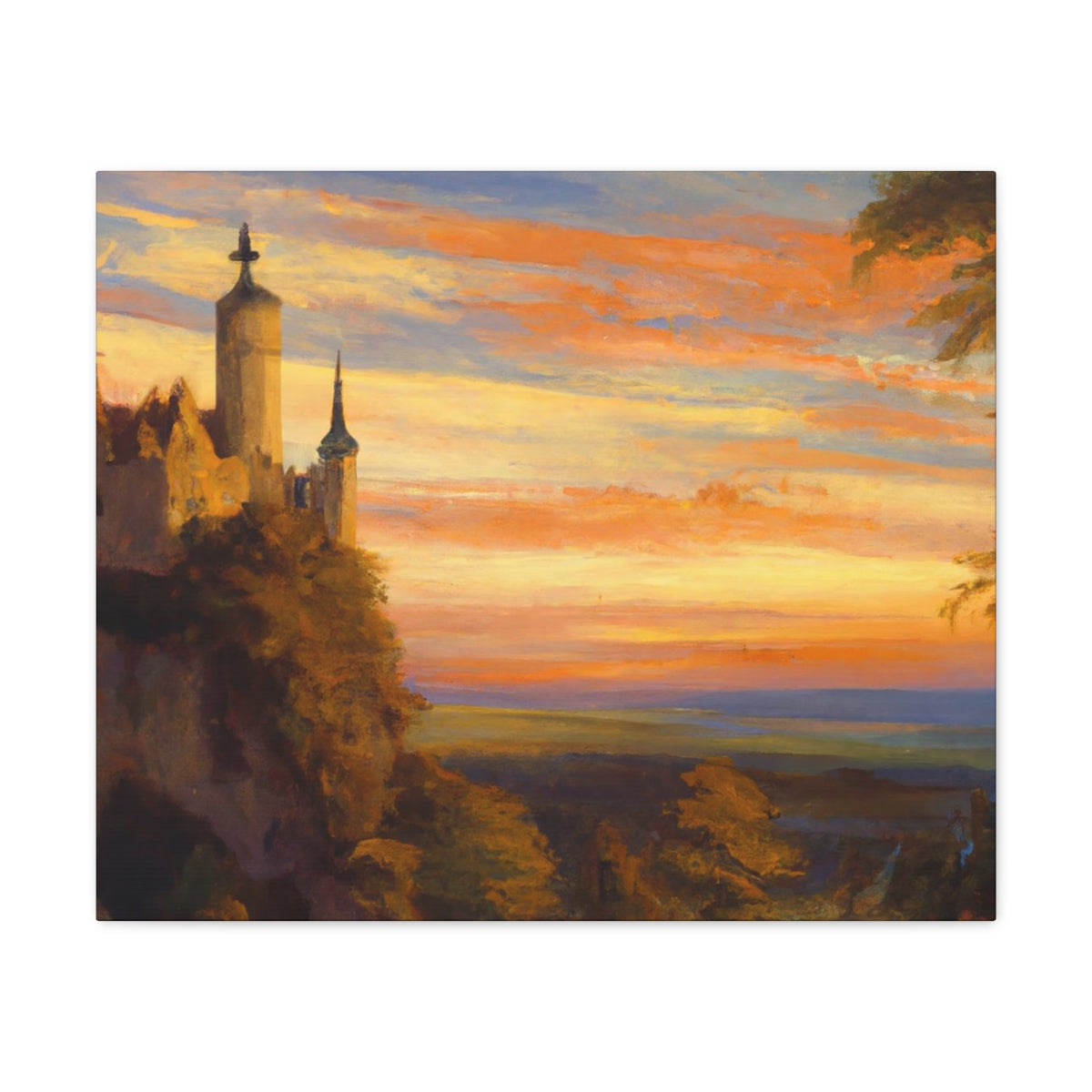 Sunset Abbey - Canvas Gallery Wraps