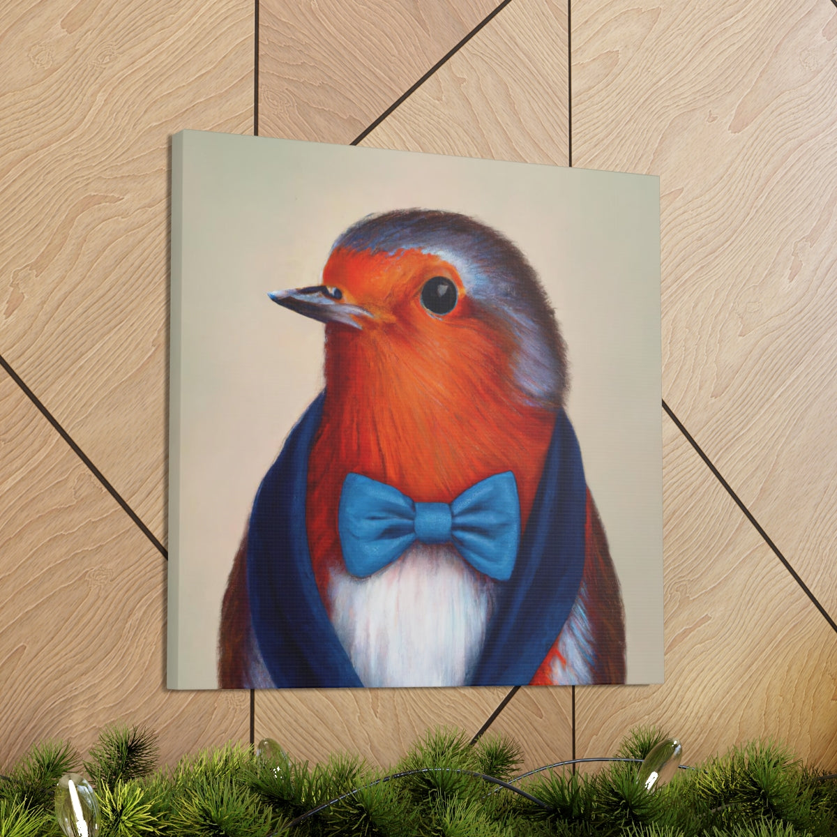 BowTiedRobin - Canvas Gallery Wraps