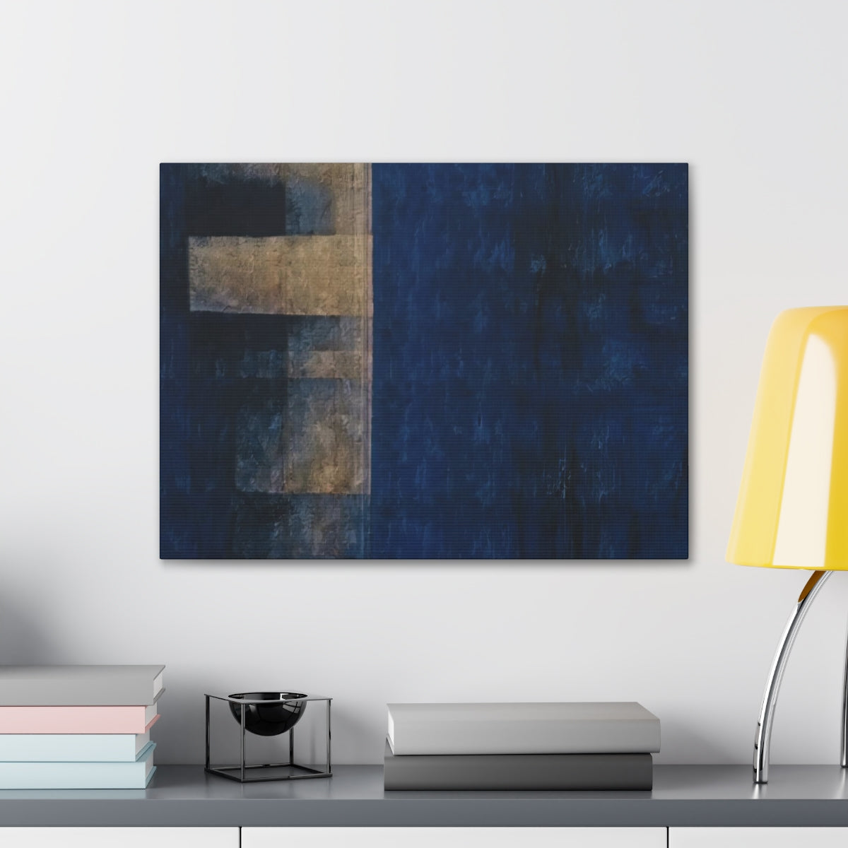 Study in Blue with Skyscraper - Canvas Gallery Wraps