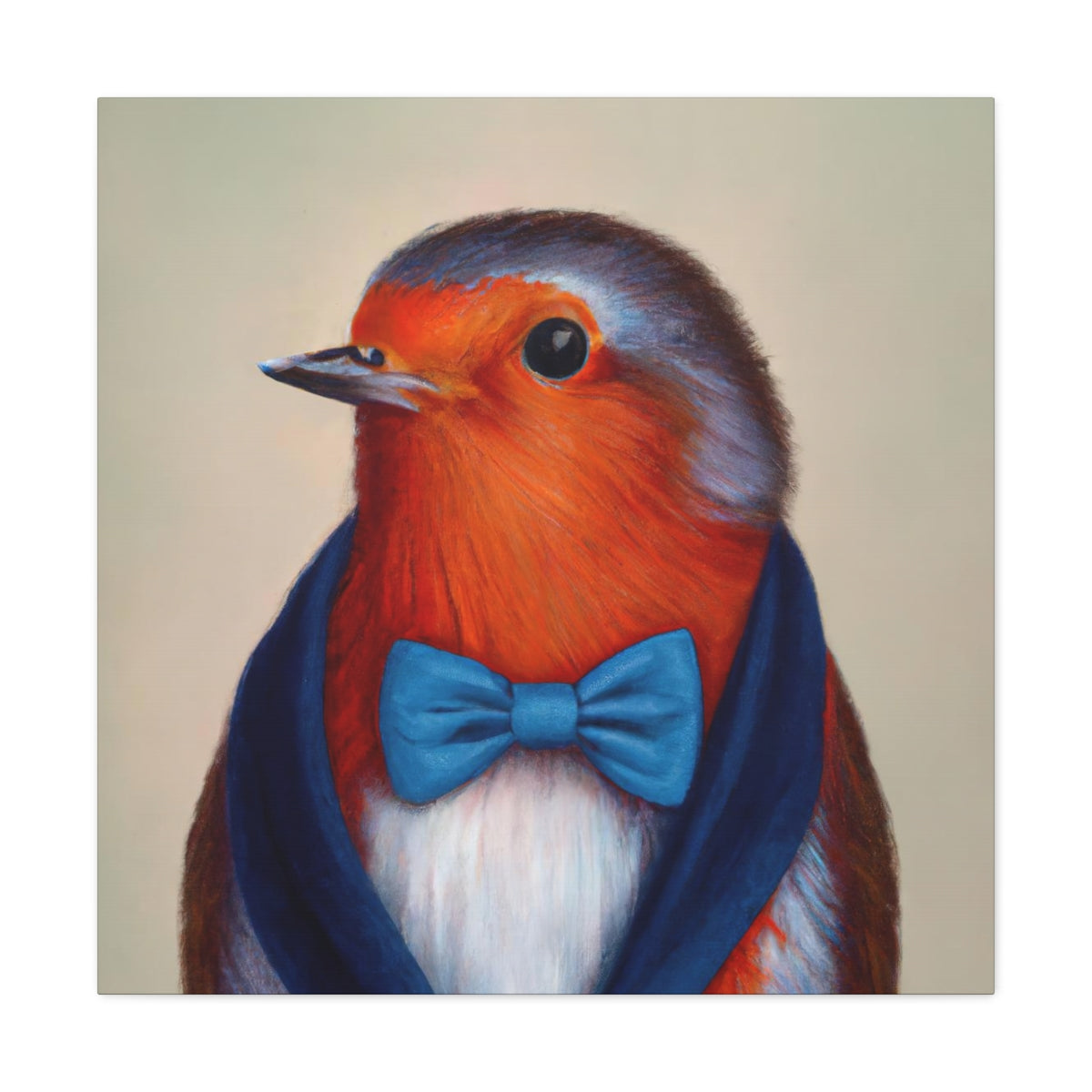 BowTiedRobin - Canvas Gallery Wraps