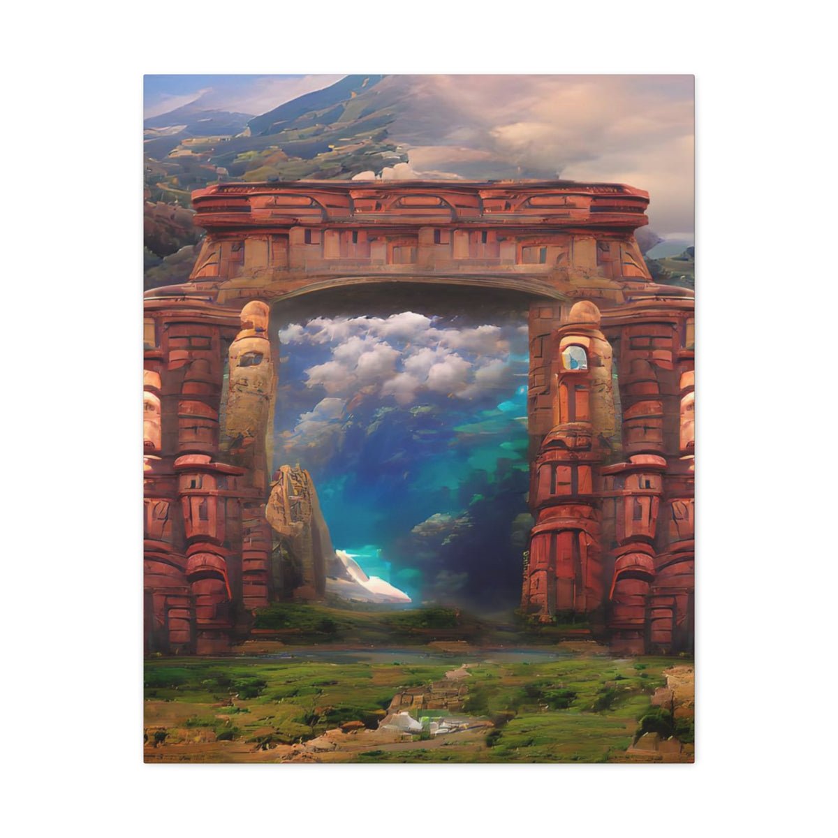 Ancient Portal To Atlantis - Canvas Gallery Wraps