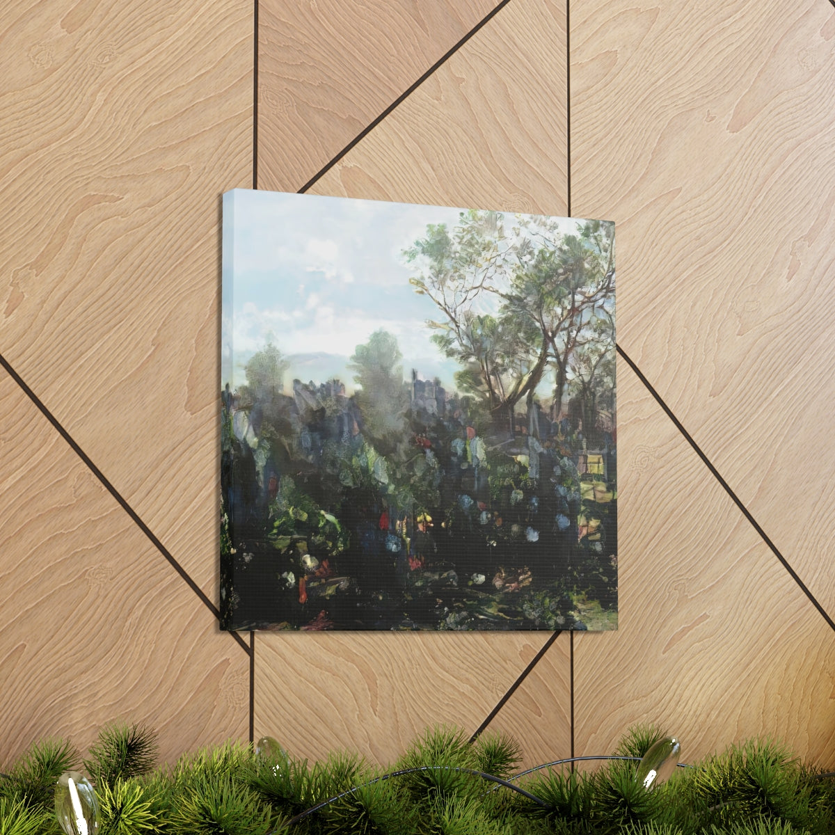 Garden Wall Landscape - Canvas Gallery Wraps