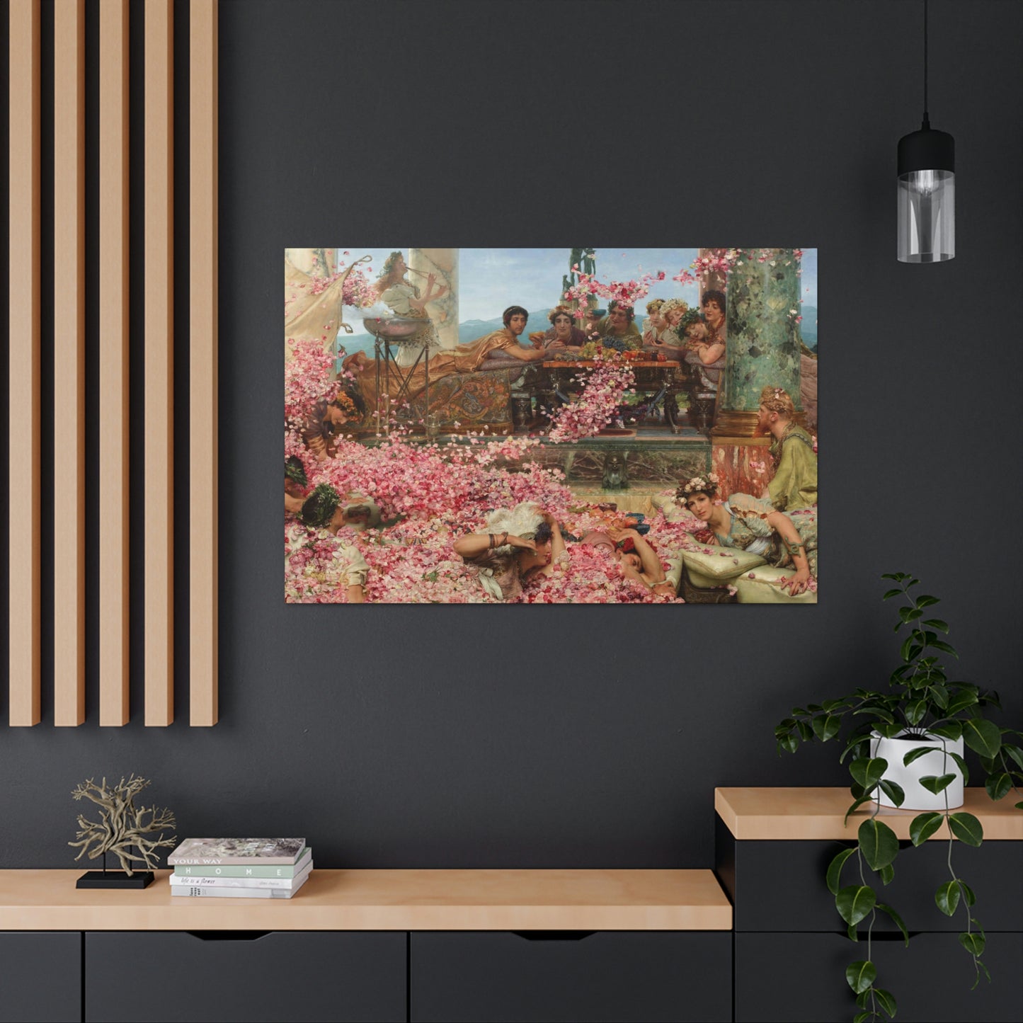 Sir Lawrence Alma-Tadema - The Roses of Heliogabalus - Canvas Gallery Wraps