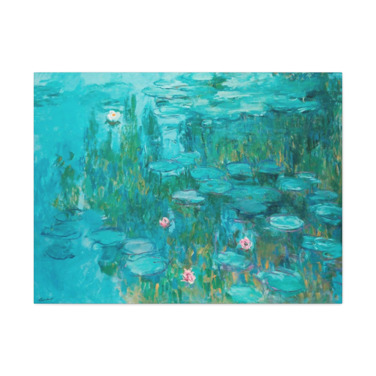 Claude Monet - Nymphéas (Water Lilies) - Canvas Gallery Wraps