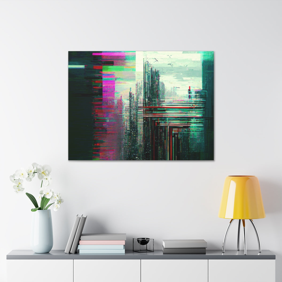 Cybernetic Glitch 1 - Canvas Gallery Wraps