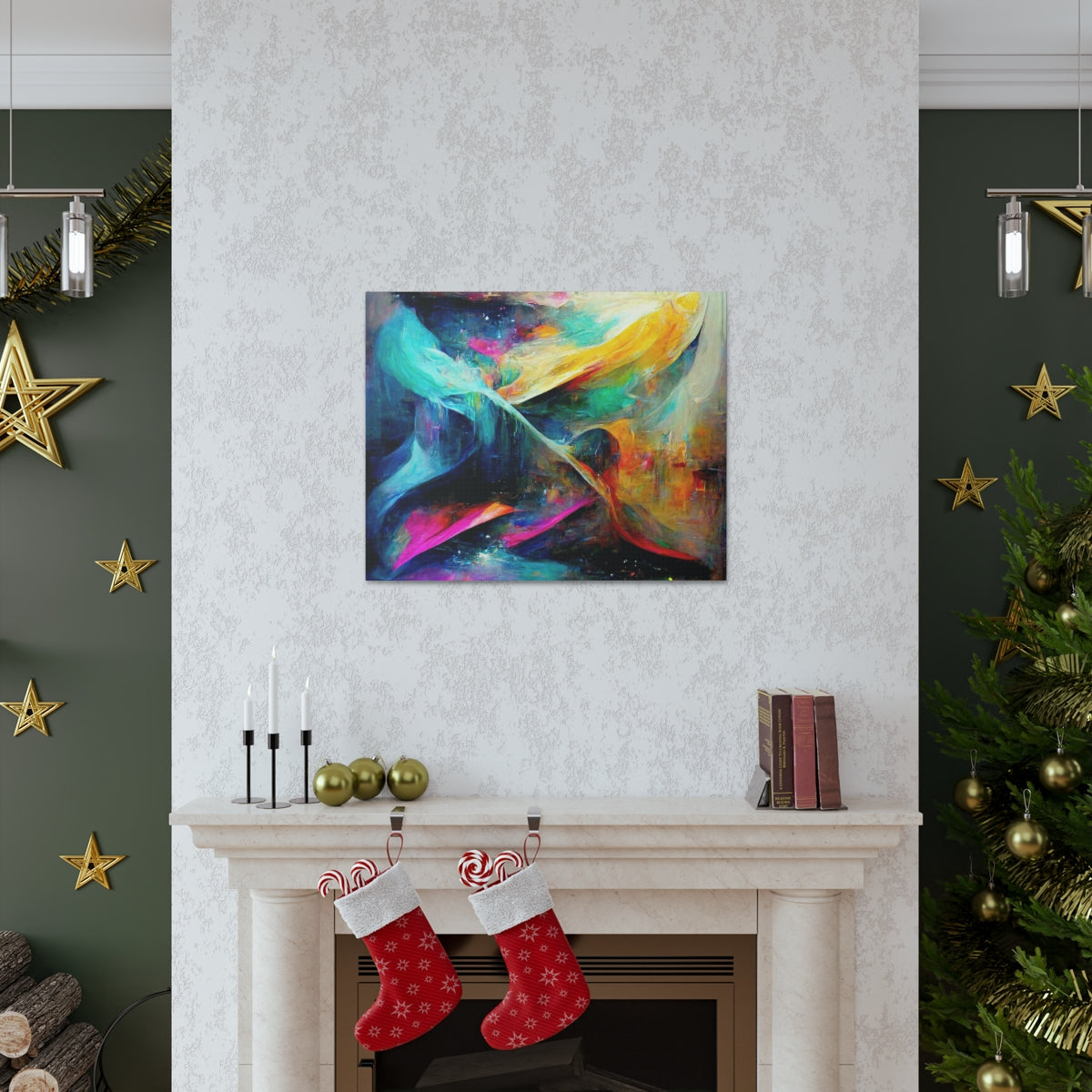 Magical Abstract Swirling - Canvas Gallery Wraps