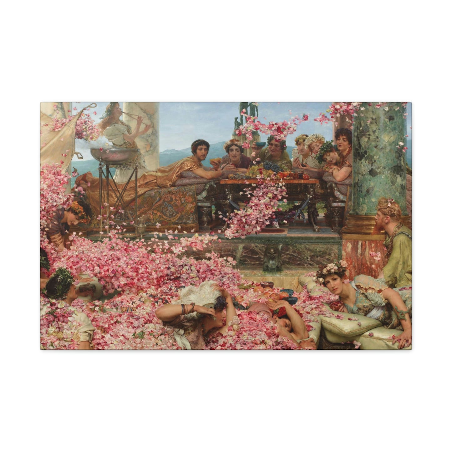 Sir Lawrence Alma-Tadema - The Roses of Heliogabalus - Canvas Gallery Wraps