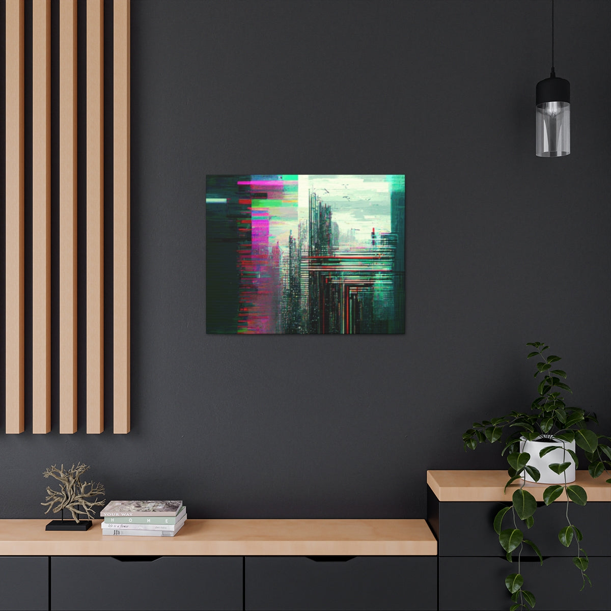 Cybernetic Glitch 1 - Canvas Gallery Wraps