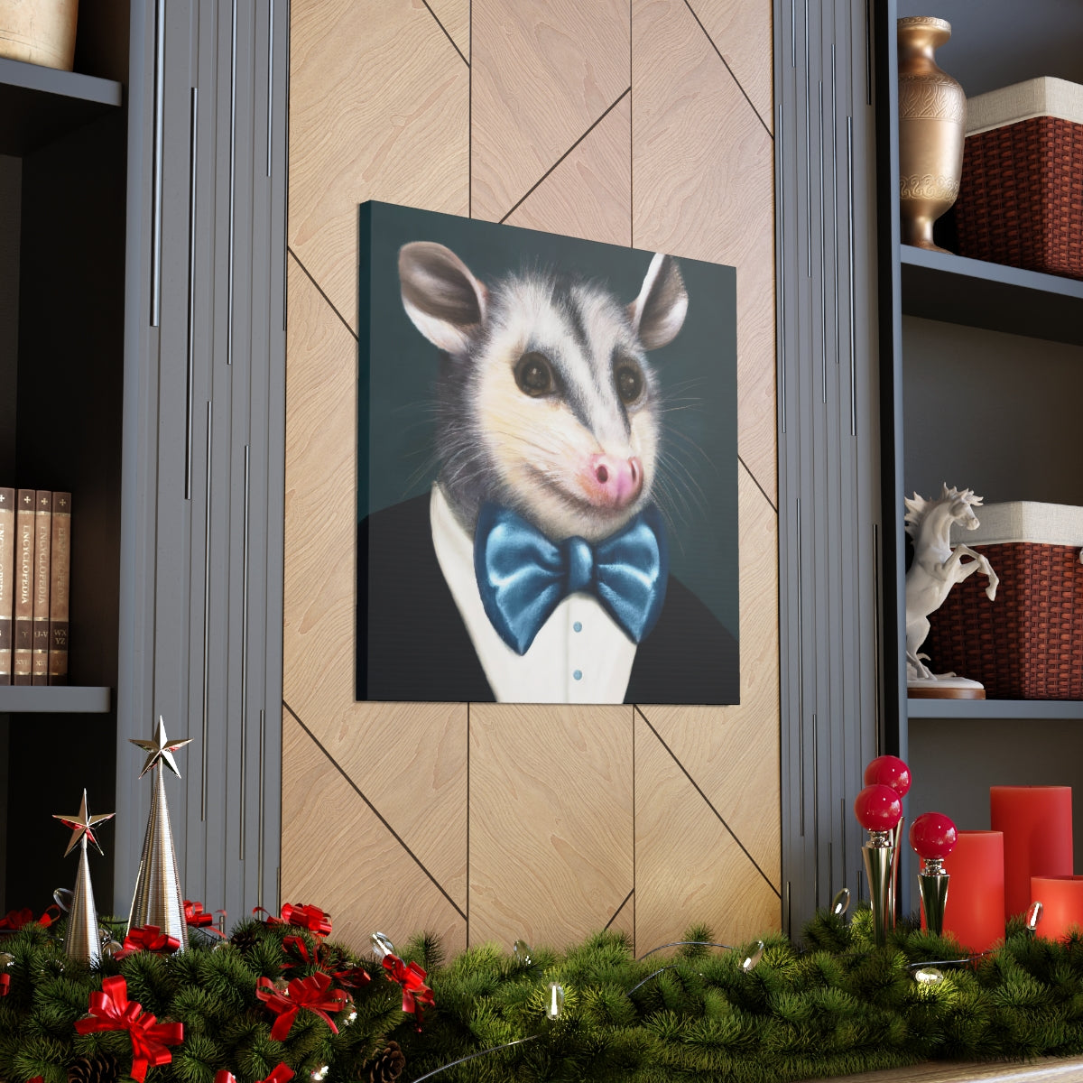 BowTiedOpossum - Canvas Gallery Wraps